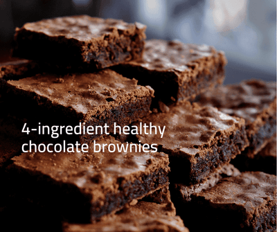4-ingredient healthy chocolate brownies