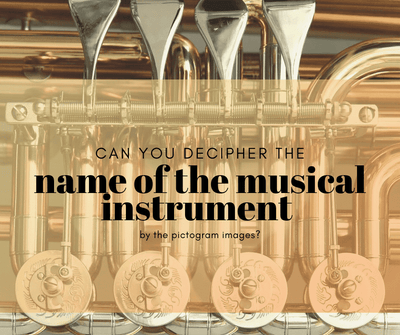 Can you decipher the name of the musical instrument by the pictogram images?