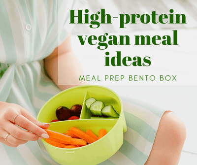 High-protein vegan meal ideas | Meal prep bento box