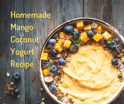 Homemade Mango Coconut Yogurt Recipe