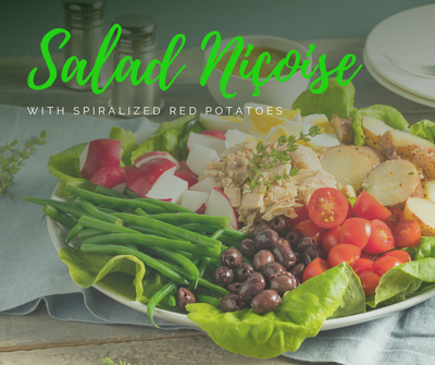 Salad Niçoise with Spiralized Red Potatoes