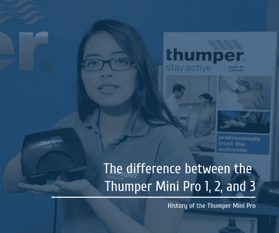 The difference between the Thumper Mini Pro 1, 2, and 3 | History of the Thumper Mini Pro
